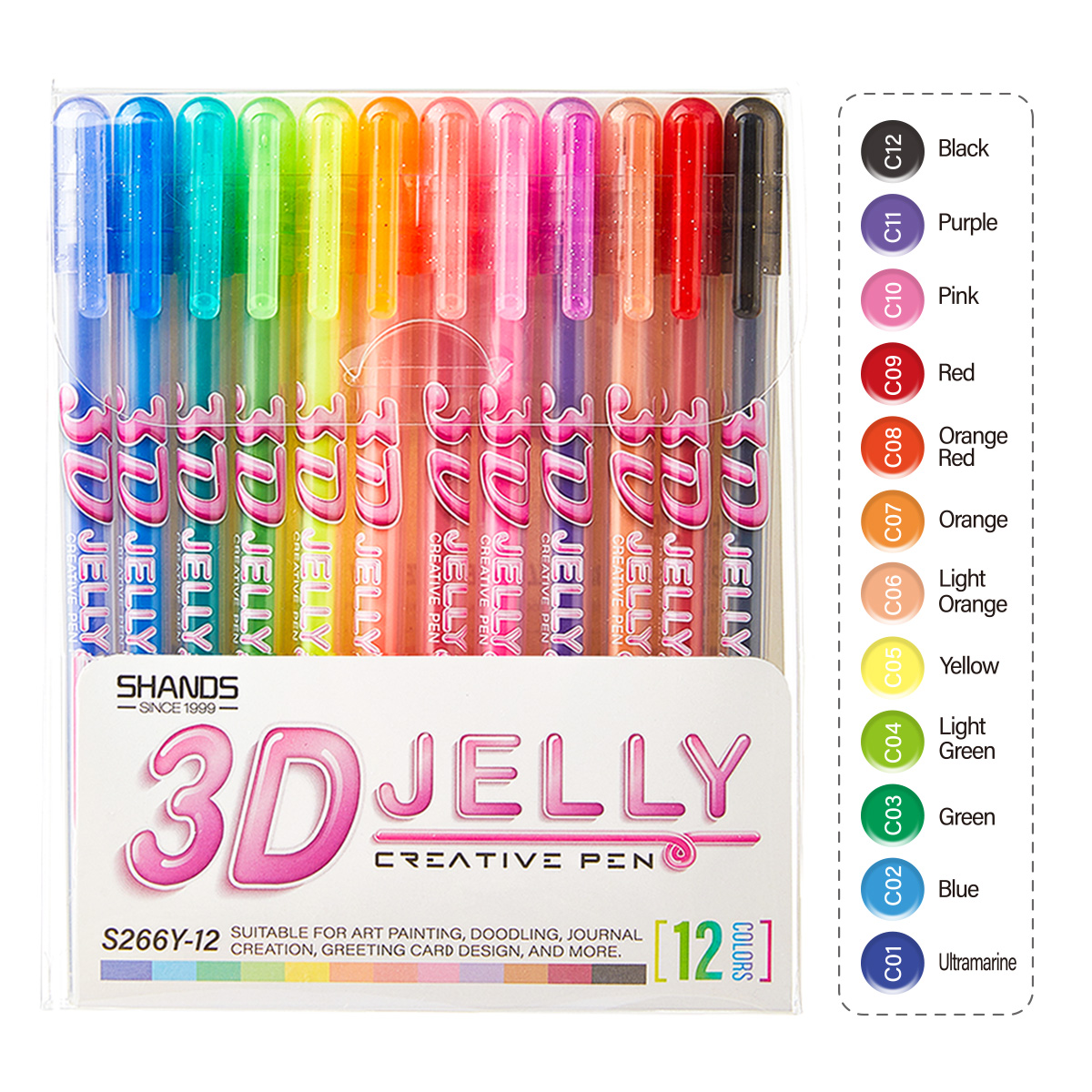 Copic Marker Sketch - SHANDS Set di 12 penne gel