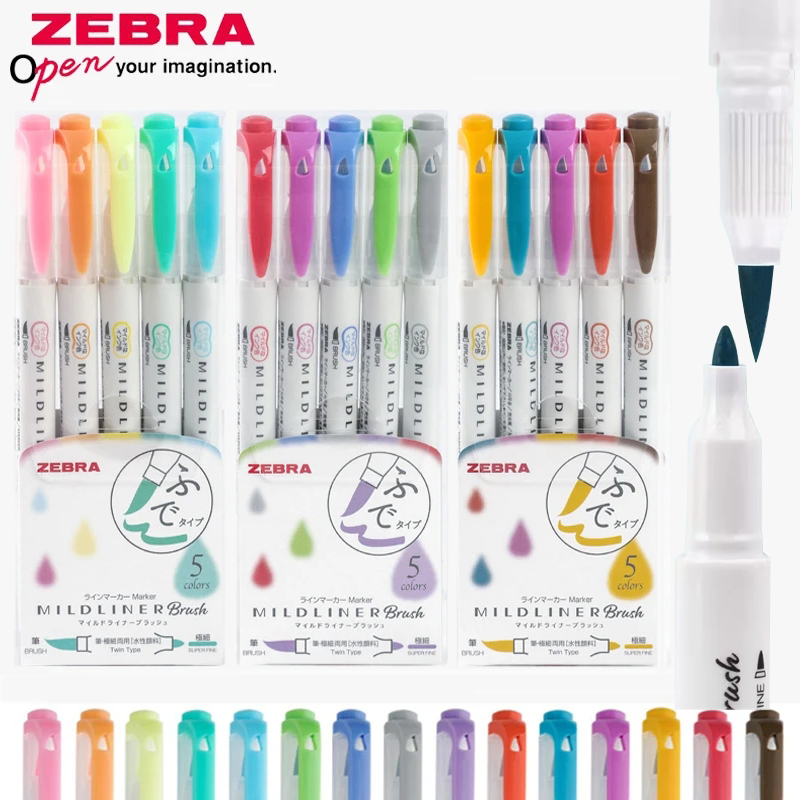 Zebra Pen Sarasa - ZEBRA Mildliner evidenziatori Set di penne