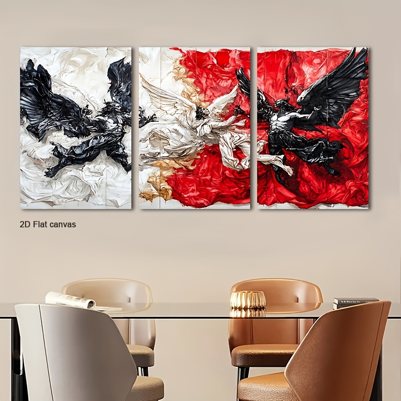 Canvas Wrap Ready - Tela senza cornice 3 pezzi, Tricetoico