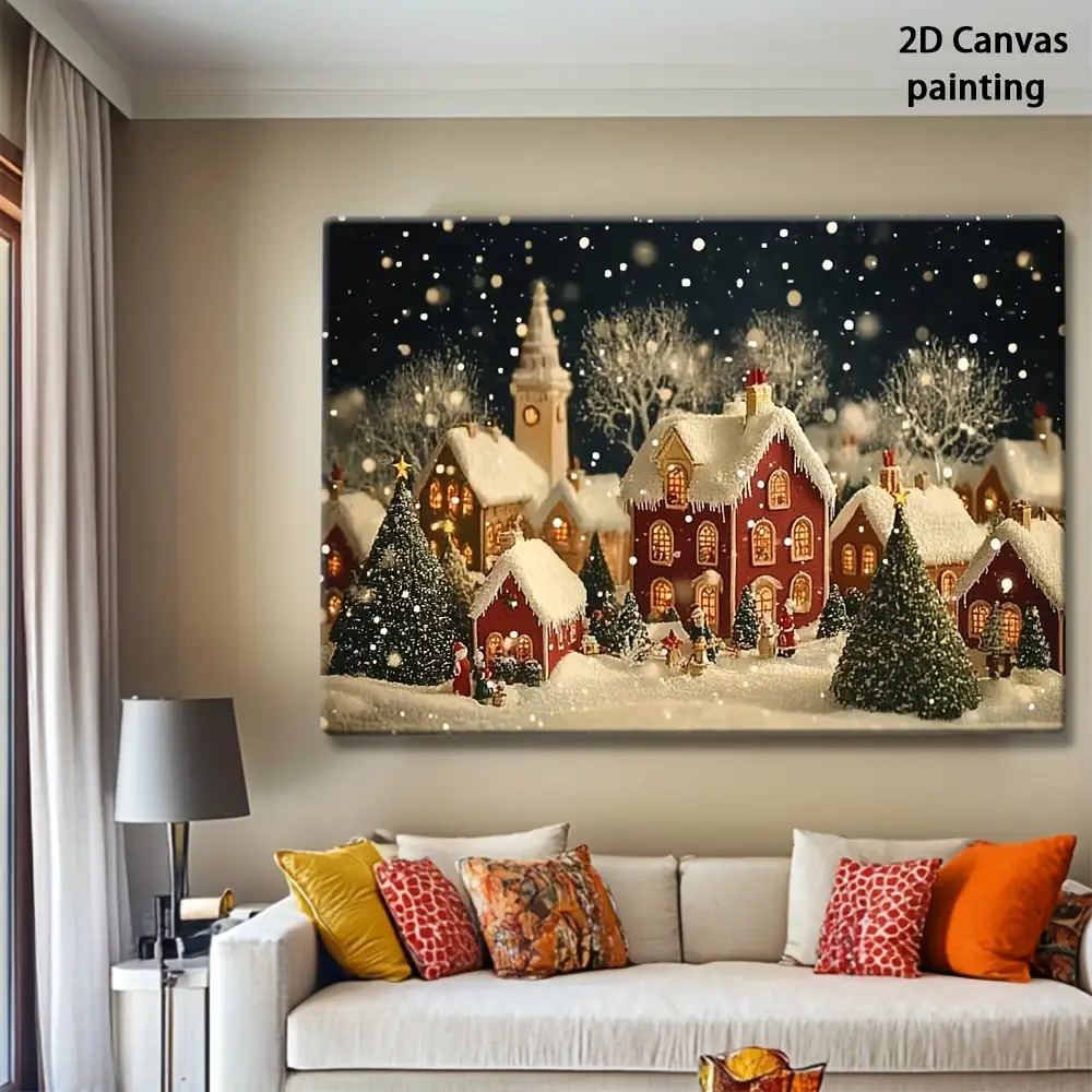 1 pz 2D retro vigilia di Natal - Canvas Wrap Ready recensione e prezzo
