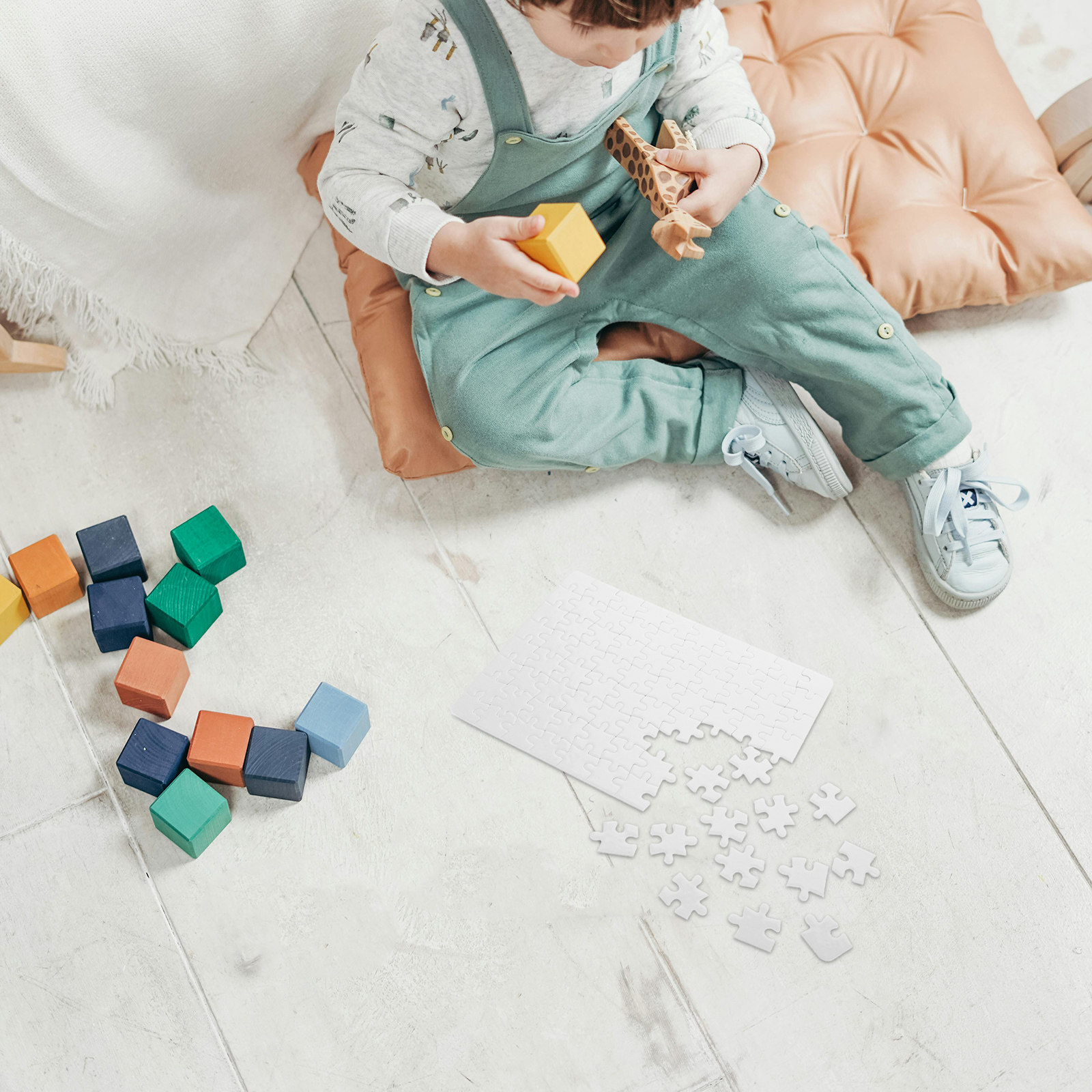 4 Fogli di Pezzi di Puzzle Bia - Puzzle Blank White recensione e prezzo