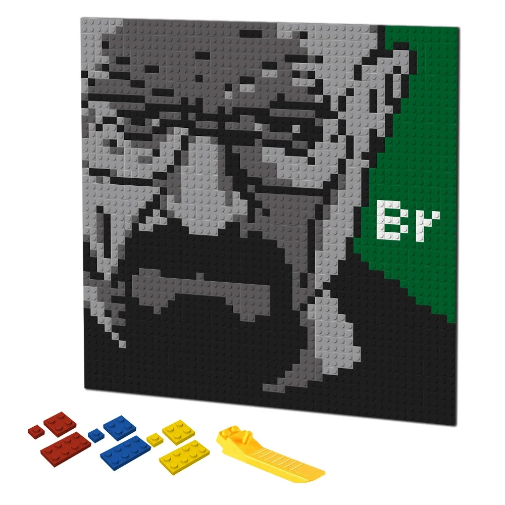 Retro Pixel Art Building Block - Puzzle Blank White recensione e prezzo