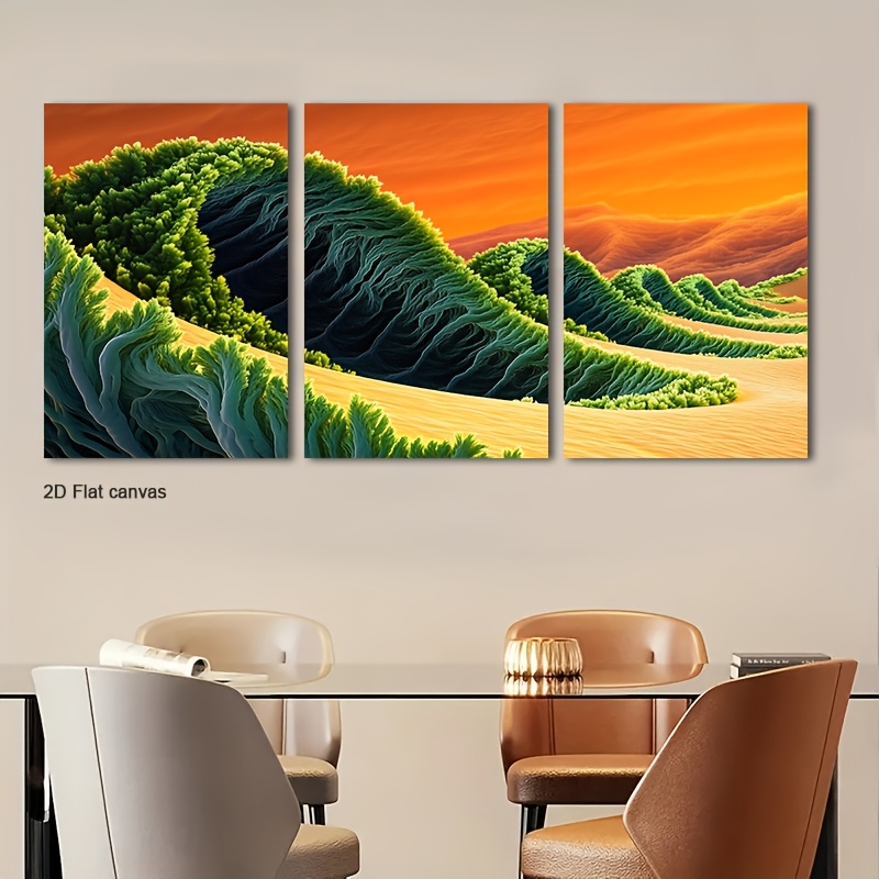 3 Pezzi di Arte Astratta da Pa - Canvas Wrap Ready recensione e prezzo