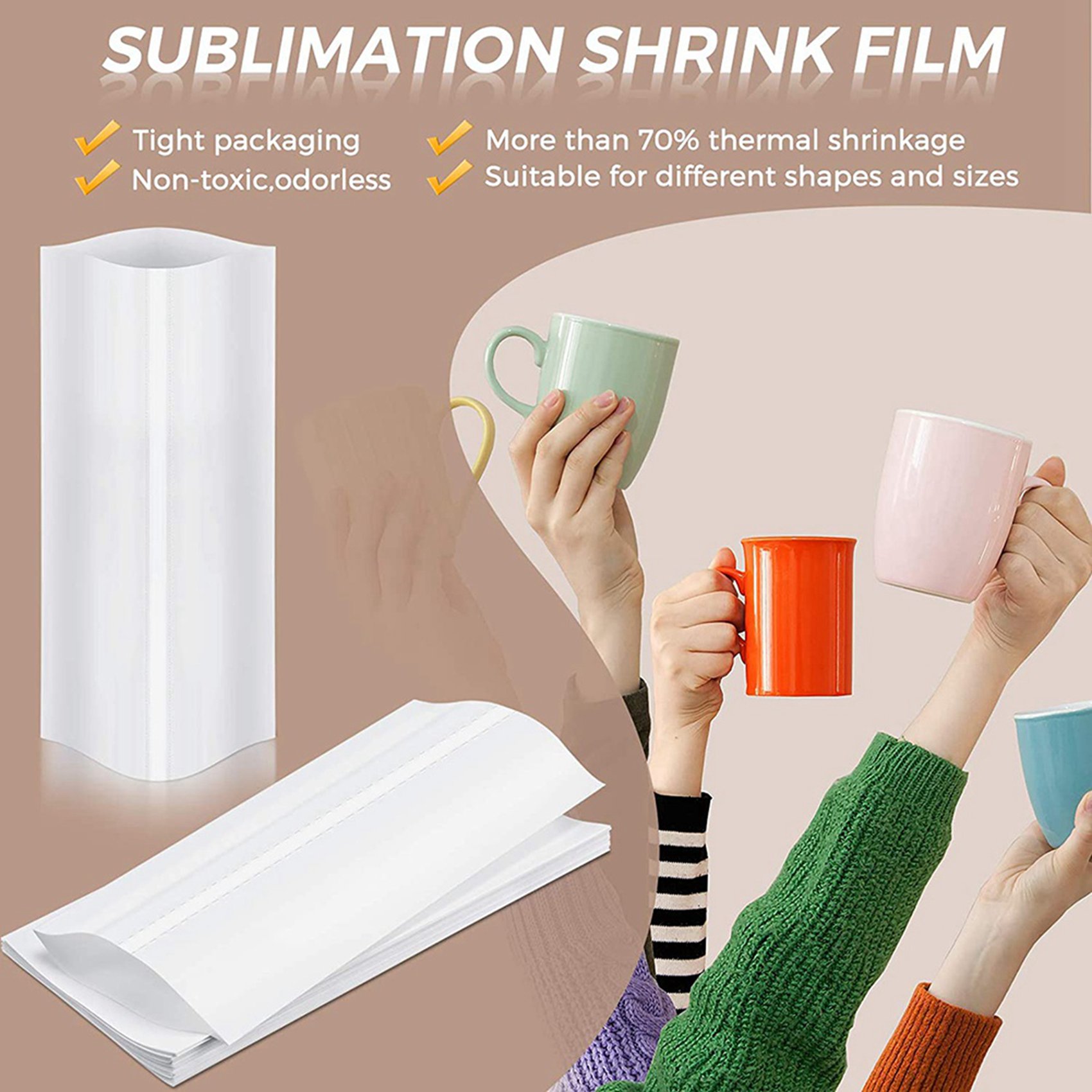 A74E-140Pcs Pellicola Termoret - Sublimation Mug White recensione e prezzo