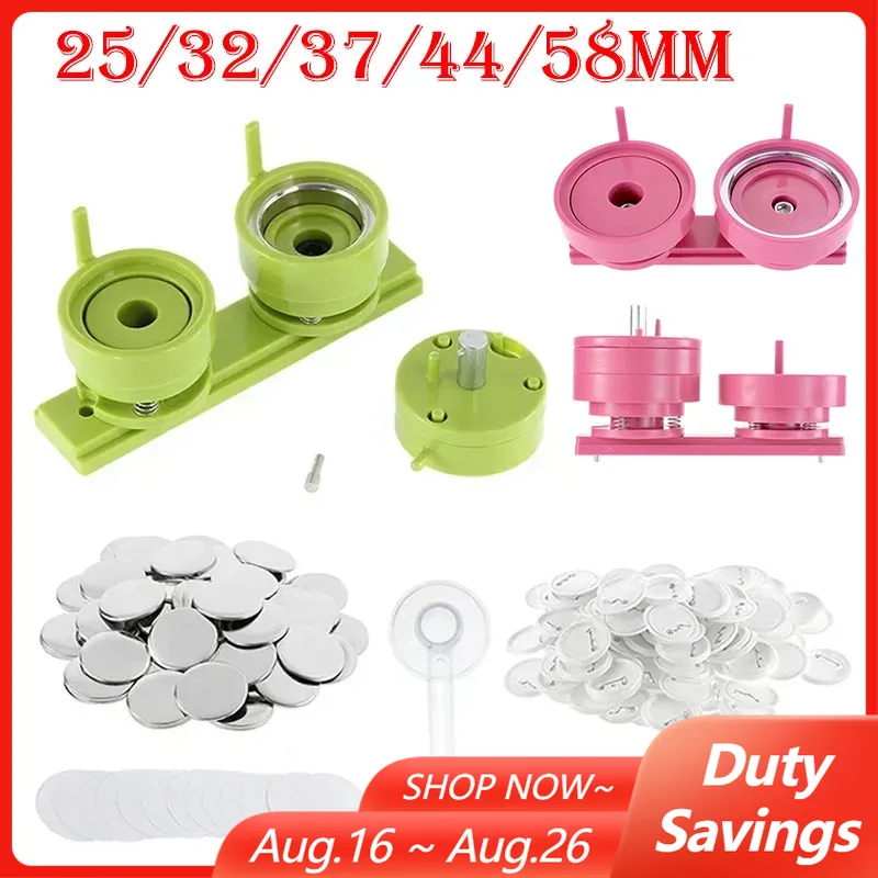 100 Set 25/32/37/44/58mm Badge - Button Badge Blank recensione e prezzo